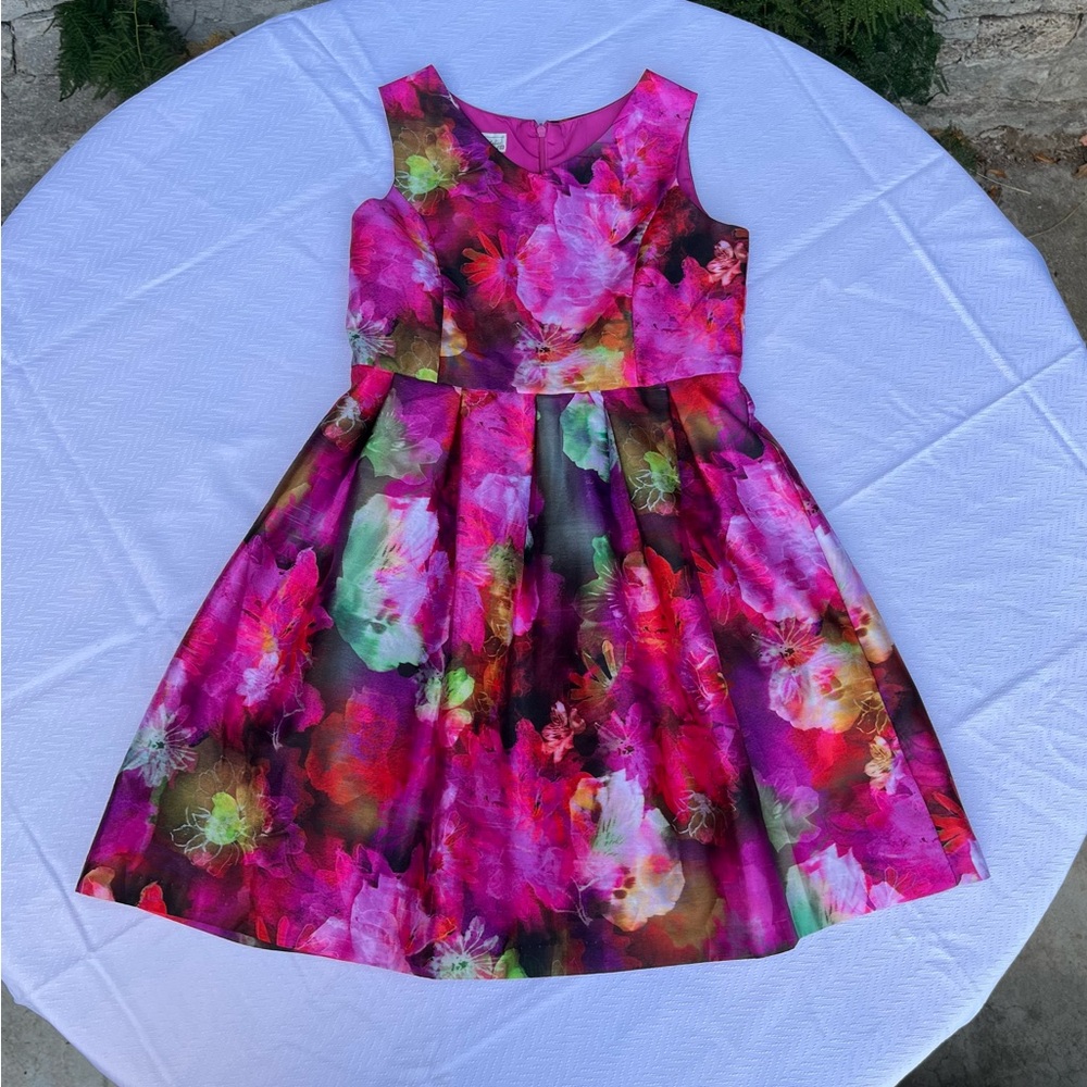 NWOT Bright Floral Pippa & Julie Party Dress Girls Size 12